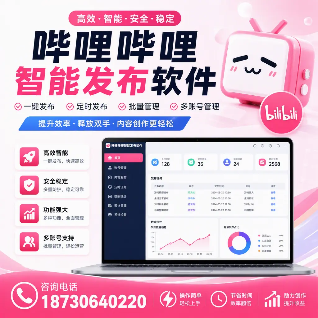 提升内容质量的秘诀:哔哩哔哩智能发布软件在 菏泽 的应用